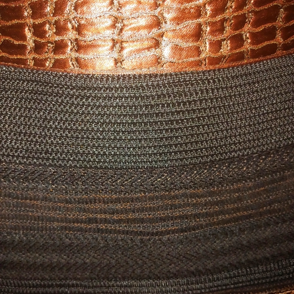 RARE Stunning Gianfranco Ferre 8 M Multimedia Reptile Pencil Knit Skirt Italy - Picture 5 of 7